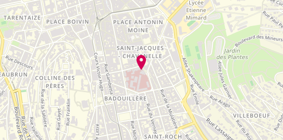 Plan de Résidence Chavanelle, 40 Rue Pnte Cadet, 42000 Saint-Étienne