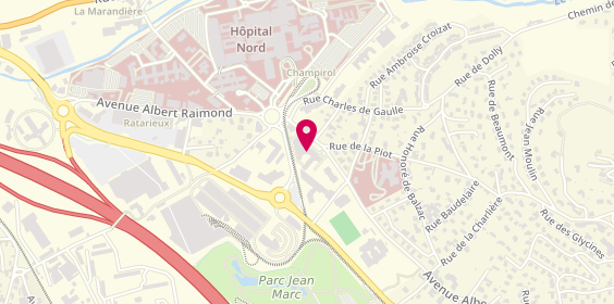 Plan de Le Clos Champirol Ehpad, 79 avenue Albert Raimond, 42270 Saint-Priest-en-Jarez