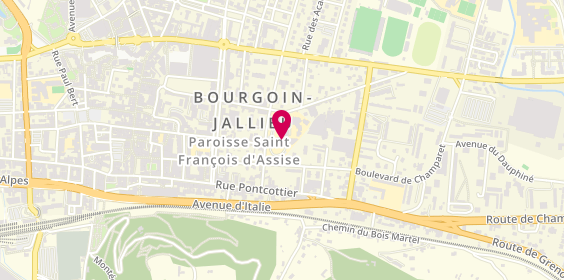 Plan de Ehpad Jean Moulin, 16 Rue Jean Moulin, 38300 Bourgoin-Jallieu