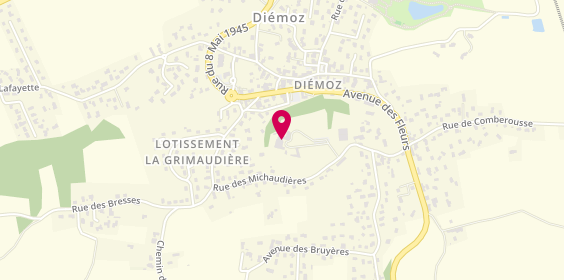 Plan de Les Jardins Médicis, 41 Rue des Michaudières, 38790 Diémoz