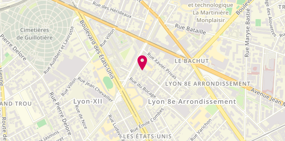 Plan de Korian Saison Dorée, 8 Rue Antoine Péricaud, 69008 Lyon
