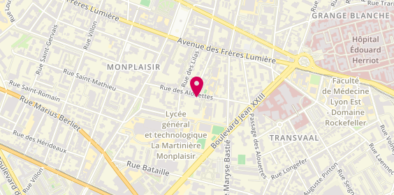 Plan de Fondation Partage et Vie - EHPAD Sainte-Élisabeth - Lyon, 16 Rue des Alouettes, 69008 Lyon
