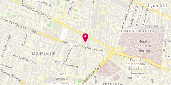 Plan de Residence Les Hibiscus, 84 Rue Feuillat, 69008 Lyon
