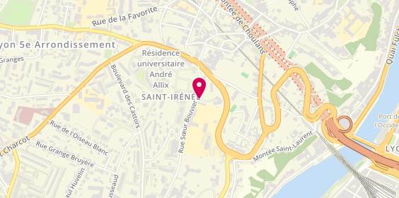 Plan de Mapad Les Amandines, 1 Rue Soeur Bouvier, 69005 Lyon