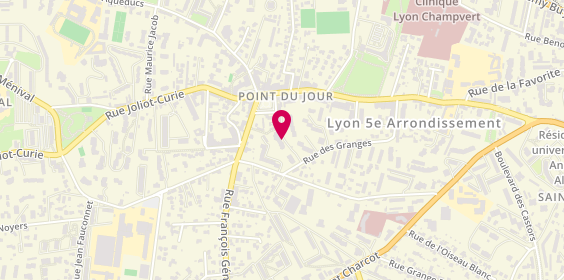 Plan de EHPAD Tiers Temps Lyon, 40 Rue des Granges, 69005 Lyon