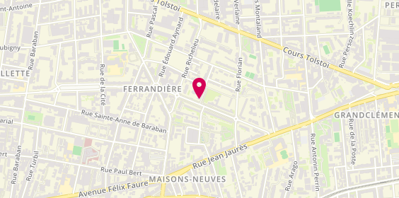 Plan de Fondation de la Cité Rambaud, 31 avenue Antoine de Saint-Exupéry, 69100 Villeurbanne