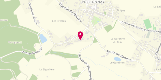 Plan de Résidence Jean Villard - EHPAD et SSIAD Publics de Pollionnay, 229 chemin des Presles, 69290 Pollionnay
