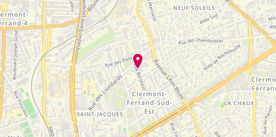 Plan de Ehpad Les Hortensias, 3 Rue Berteaux, 63000 Clermont-Ferrand
