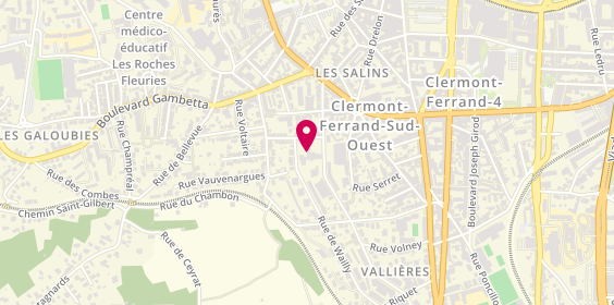 Plan de Résidence Renouard, 1 Rue Renouard, 63000 Clermont-Ferrand