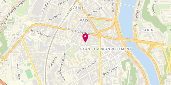Plan de EHPAD ARPAVIE Valmy, 12 Rue Jouffroy d'Abbans, 69009 Lyon