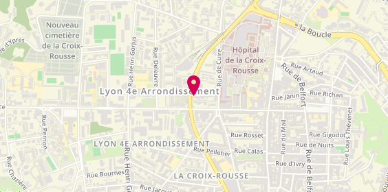 Plan de Residence Henon Les Canuts, 64 Boulevard des Canuts, 69004 Lyon
