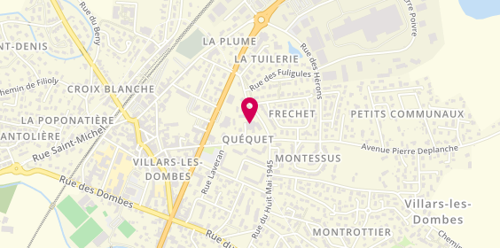 Plan de Korian Les Fauvettes, 177 avenue Gilbert Sardier, 01330 Villars-les-Dombes