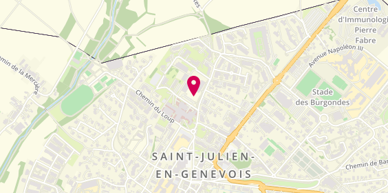 Plan de Ehpad Baudelaire, 17 Rue Amédée Viii de Savoie, 74160 Saint-Julien-en-Genevois