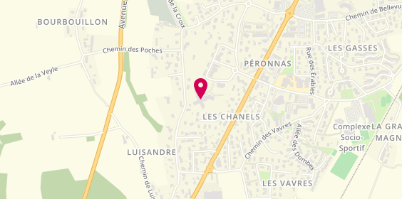 Plan de Les Ancolies, 131 Rue Jean Monnet, 01960 Péronnas