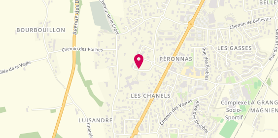 Plan de Petite Unité de Vie Les Charmilles, 130 Rue Jean Monnet, 01960 Péronnas