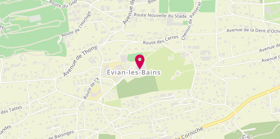 Plan de Ehpad Les Verdannes, Route des Verdannes, 74500 Évian-les-Bains