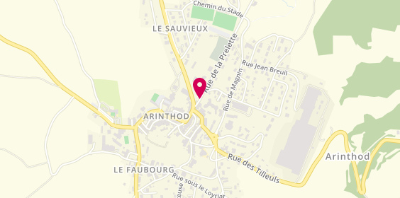 Plan de Ehpad Site Arinthod, 2 Rue Prelette, 39240 Arinthod