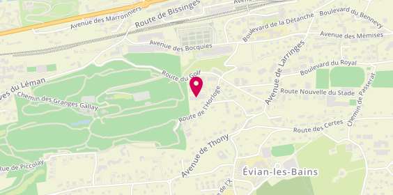 Plan de Résidence des Sources - Ehpad à Évian (74) | LNA Santé, 8 Ter Rue de l'Horloge, 74500 Évian-les-Bains