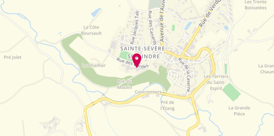Plan de EHPAD le Castel, 5 Rue des Gardes, 36160 Sainte-Sévère-sur-Indre