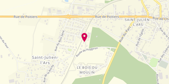 Plan de Adef Résidences la Maison de la Forêt des Charmes, 9 Bis Route de Puygiron, 86800 Saint-Julien-l'Ars