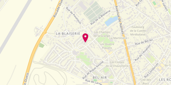 Plan de Residence Edith Augustin, 4 Rue Hubert Latham, 86000 Poitiers