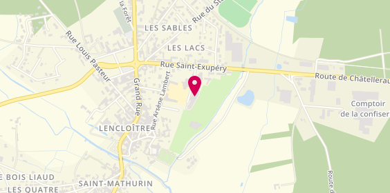 Plan de EHPAD groupe afp • le Pontreau Saint Lucien, 10 Rue Saint-Exupéry, 86140 Lencloître