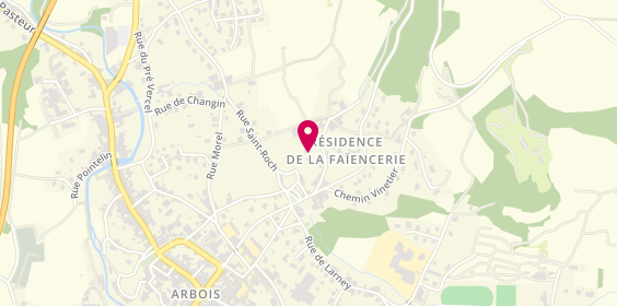 Plan de Ehpad Residence Delfort, 12 Rue de la Faïencerie, 39600 Arbois