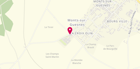 Plan de Residences Les Scevolles, 1 All. Des 4 Tilleuls, 86420 Monts-sur-Guesnes