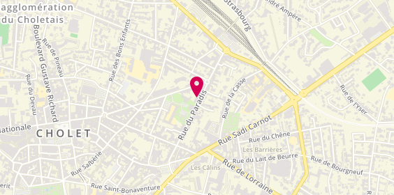 Plan de Residence Autonomie le Bosquet, 51 Rue du Paradis, 49300 Cholet