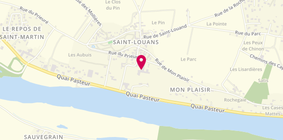 Plan de Prieuré de Saint Louans, 121 Rue du Prieuré, 37500 Chinon