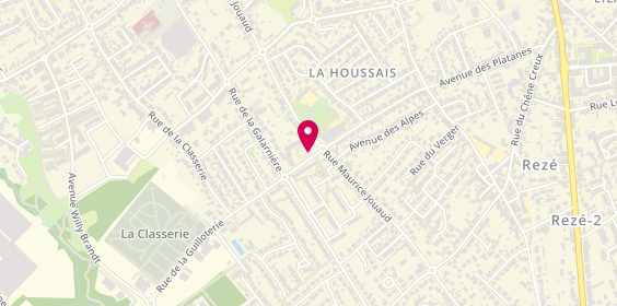 Plan de Résidence la Houssais - EHPAD - Fondation Cémavie, 135 Rue de la Classerie, 44400 Rezé