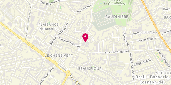 Plan de Usld Beausejour, 12 Rue de la Patouillerie, 44300 Nantes