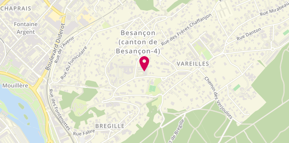 Plan de Rsb (Residence Salins de Bregille), 13 chemin des Monts de Bregille du Haut, 25000 Besançon