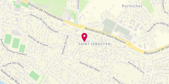 Plan de Résidence Creisker - Ehpad à Pornichet (44) | LNA Santé, 78 avenue de Saint-Sébastien, 44380 Pornichet
