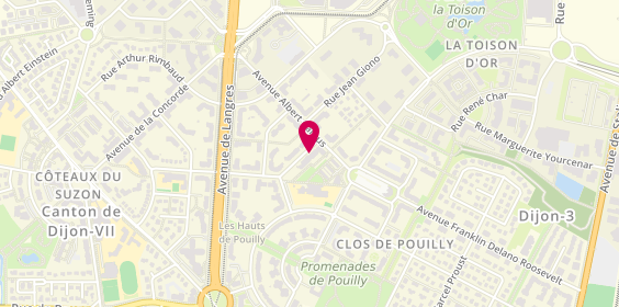 Plan de Residence Mutualiste Pierre Laroque, 6 Rue Dr Henry Berger, 21000 Dijon