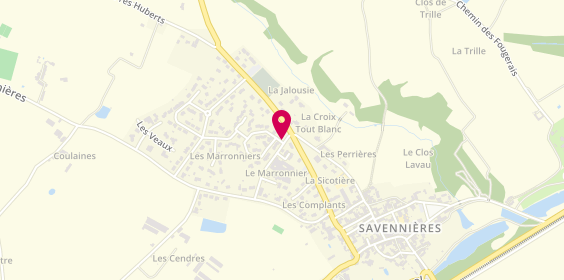 Plan de Ehpad Emile Duboys d'Angers, 3 Rue Jardins, 49170 Savennières
