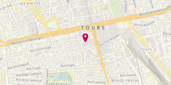 Plan de Residence Service Orangerie, 14 Bis Rue Victor Hugo, 37000 Tours
