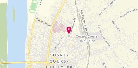 Plan de Centre Placement Familial, 82 Rue Jean Jaurès, 58200 Cosne-Cours-sur-Loire