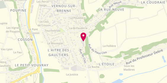 Plan de Ehpad le Clos du Parc, 9 Rue du Clos, 37210 Vernou-sur-Brenne