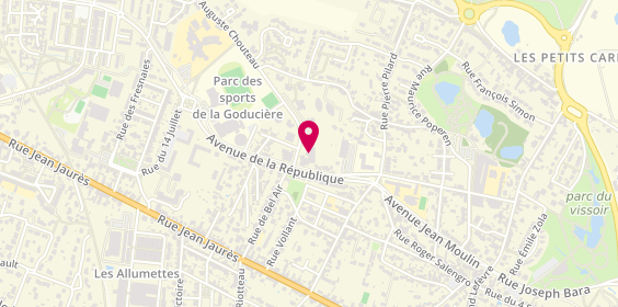 Plan de Residence Autonomie Les Toits Bleus, 6 Rue Auguste Chouteau, 49800 Trélazé