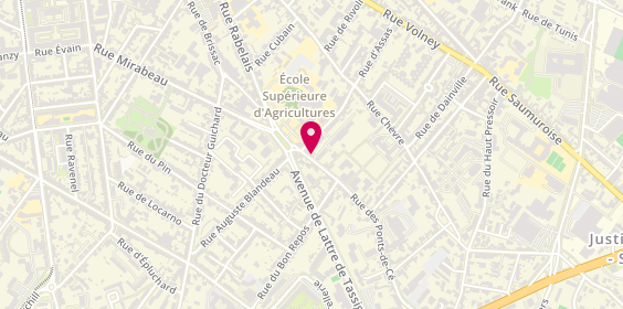 Plan de Résidence Foyer Roger Salmon, 33 Rue des Ponts de Cé, 49000 Angers