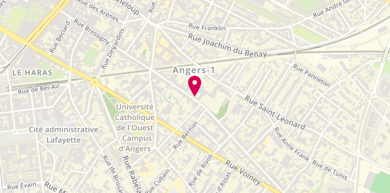 Plan de Maison de Retraite Les Augustines, 35 Rue de la Madeleine, 49000 Angers