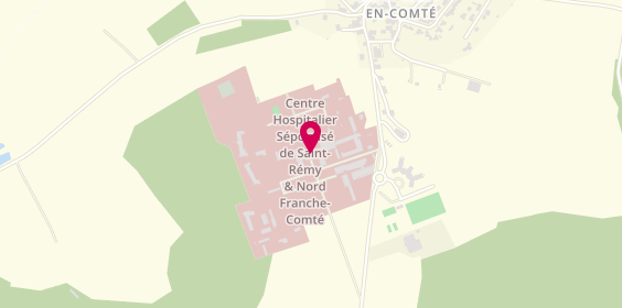 Plan de Centre Hospitalier Spécialisé CHS de Saint-Rémy & Nord Franche-Comté - AHBFC, Rue Justin et Claude Perchot, 70160 Saint-Rémy-en-Comté