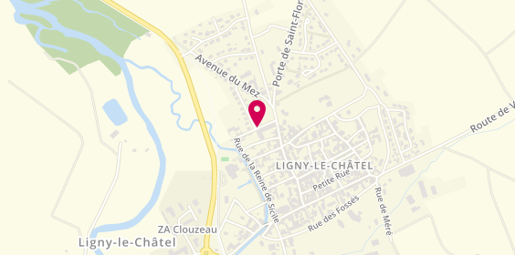 Plan de Ehpad - Residence Mutualiste Gaston Houssier Ligny le Chatel, 8 Rue Reine de Sicile, 89144 Ligny-le-Châtel