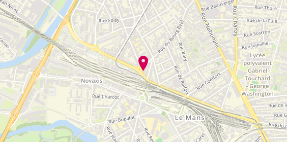 Plan de Espace & Vie, 125 Rue du Bourg Belé, 72100 Le Mans
