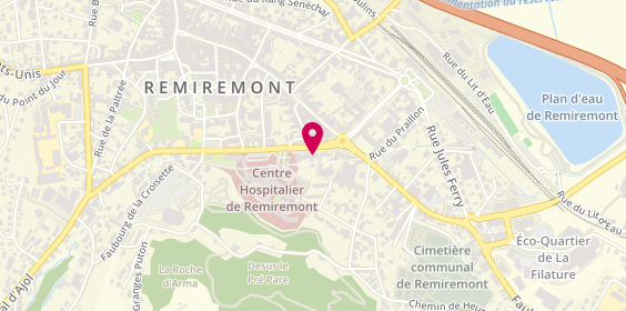 Plan de L'Accueil Maison de Retraite, 6 place Jules Méline, 88200 Remiremont