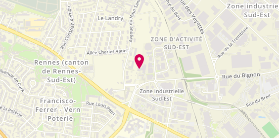 Plan de Les Jardins d'Hermine, 55 avenue du Haut-Sancé, 35000 Rennes