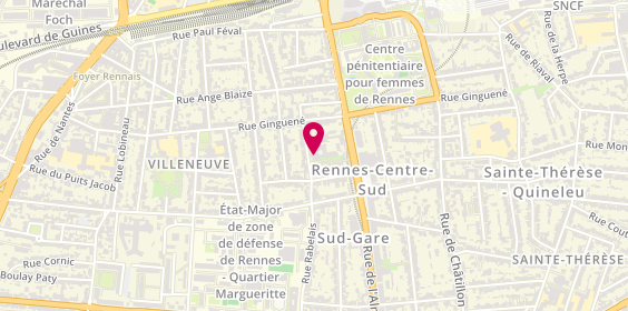 Plan de EHPAD la Maison des Ateliers (isatis), 5 Rue Rabelais, 35000 Rennes