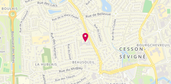 Plan de Residence Beausoleil-Ehpad, 1 Rue de la Barrière, 35510 Cesson-Sévigné