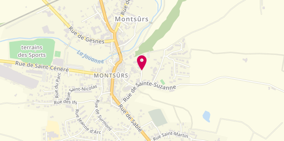 Plan de Maison de Retraite de Montsurs, 5 Rue Frères Lemée, 53150 Montsûrs